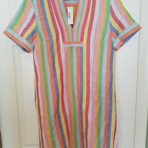 J Crew multi color shirtdress with pockets